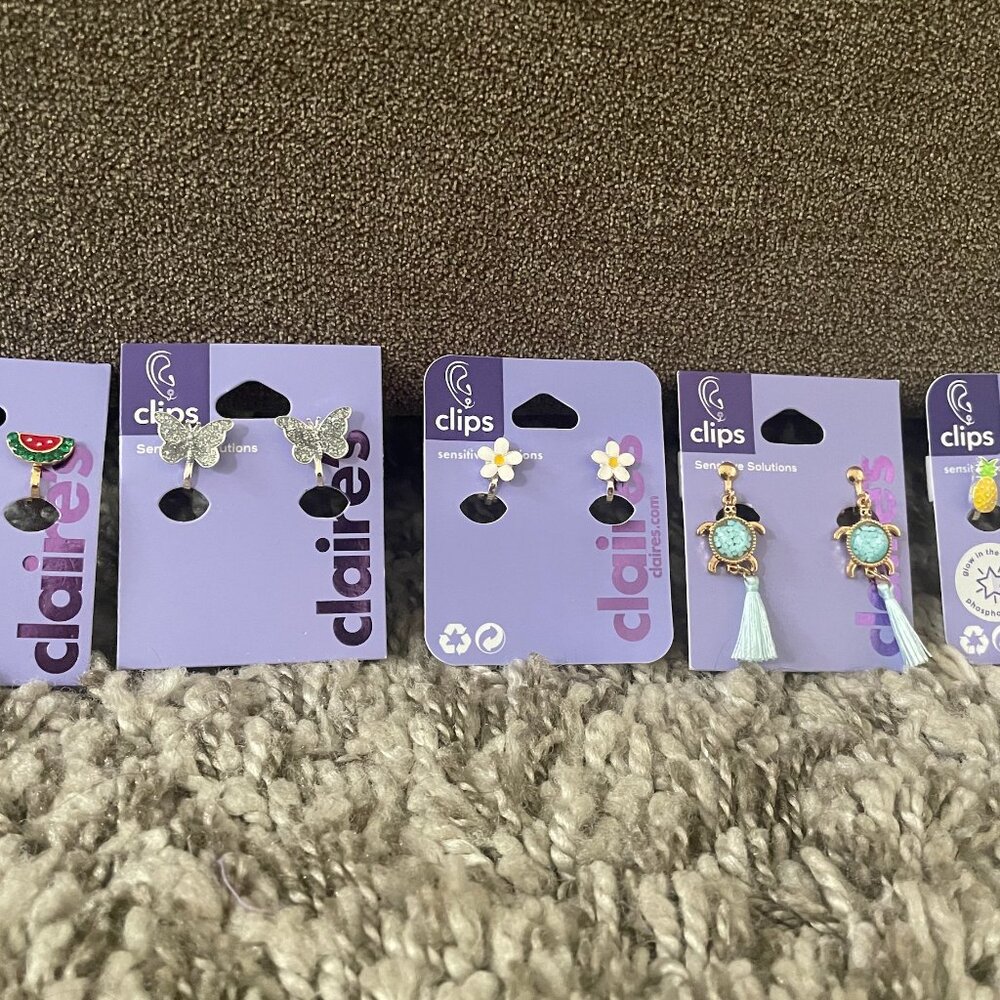 Claires Clip ON Earrings